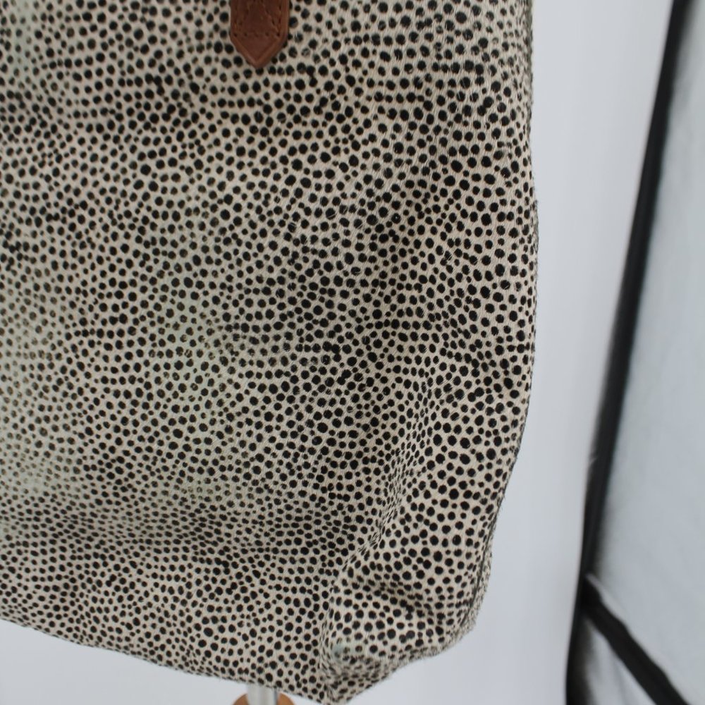 Madewell Cross Body Leather Speckled Fur Distressed Cross Body Purse Bag - Picture 8 of 12